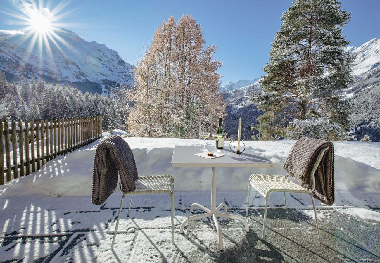 Ferienwohnung in Wengen - Chalet Ledihus Garden Apartment