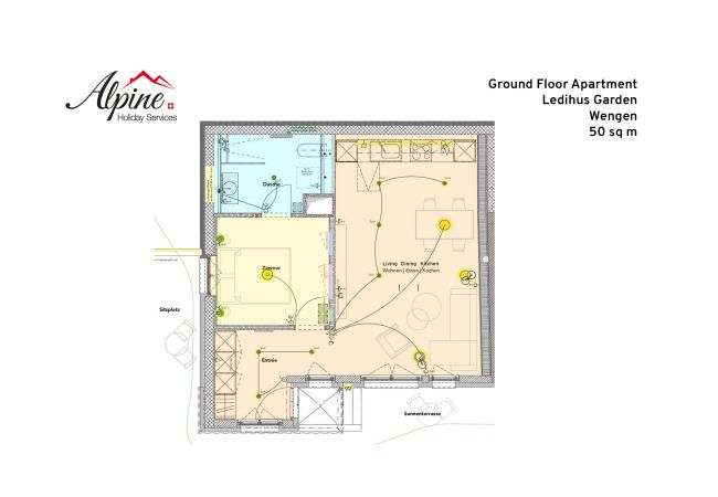 Appartement à Wengen - Chalet Ledihus Garden Apartment Appartement à Wengen - Chalet Ledihus Garden Apartment